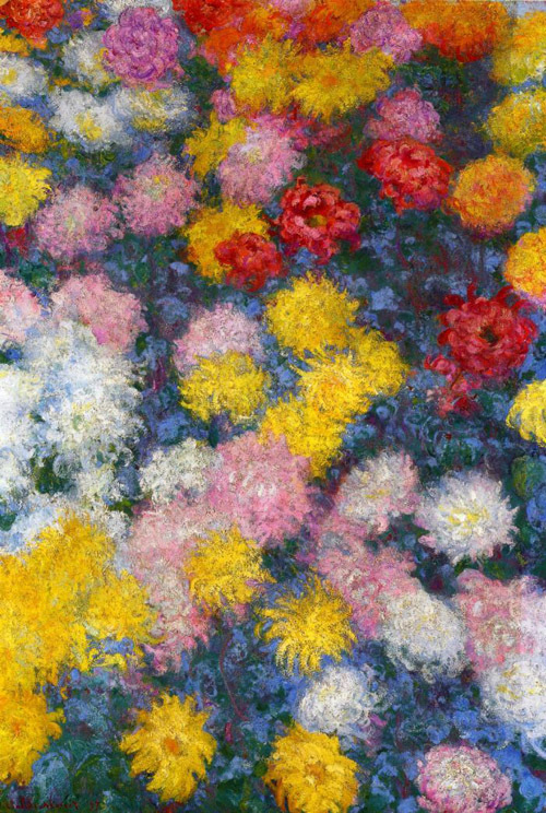 Chrysanthemums1 1897 by Claude Monet Oil Painting reproduction
