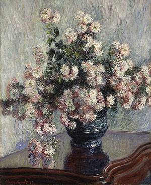 Chrysanthemums 1882 by Claude Monet Oil Painting reproduction