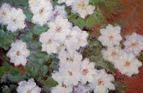 Clamatis 1887 by Claude Monet Oil Painting reproduction