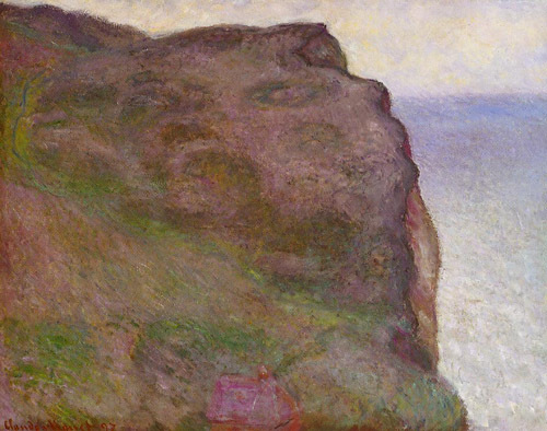 Cliff at Petit Ailly in Grey Weather 1897 by Claude Monet Oil Painting reproduction
