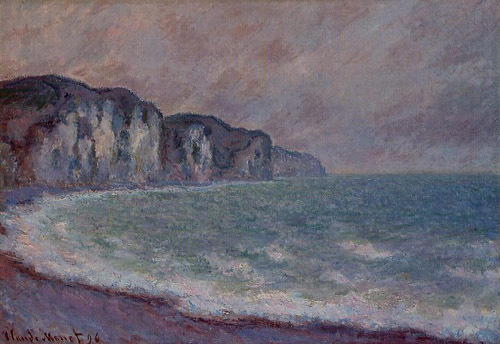 Cliff at Pourville2 1896 by Claude Monet Oil Painting reproduction