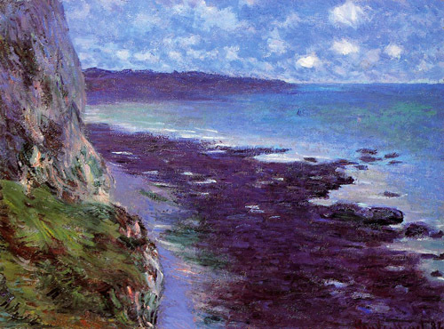 Cliff near Dieppe 1882 by Claude Monet Oil Painting reproduction