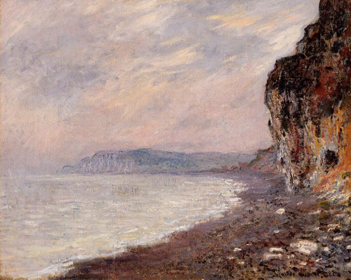 Cliffs at Pourville in the Fog 1882 by Claude Monet Oil Painting reproduction