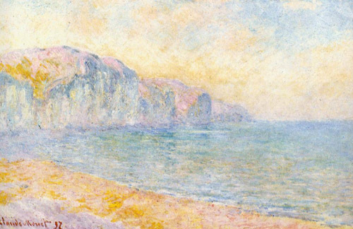 Cliffs at Pourville Morning 1897 by Claude Monet Oil Painting reproduction