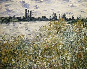 Ee aux Fleurs near Veheuil 1880 by Claude Monet Oil Painting reproduction