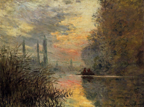 Evening at Argenteuil 1876  by Claude Monet Oil Painting reproduction