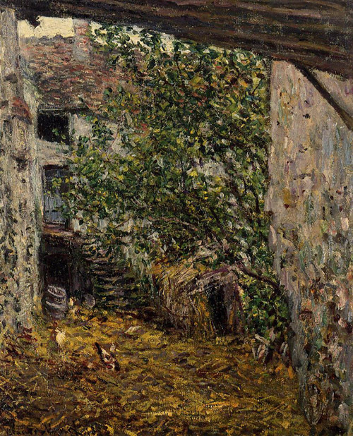 Farmyard 1878 by Claude Monet Oil Painting reproduction