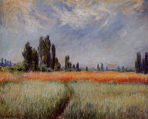Field of Corn 1881 by Claude Monet Oil Painting reproduction