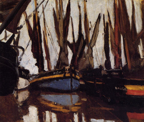 Fishing Boats (study) 1866 by Claude Monet Oil Painting reproduction