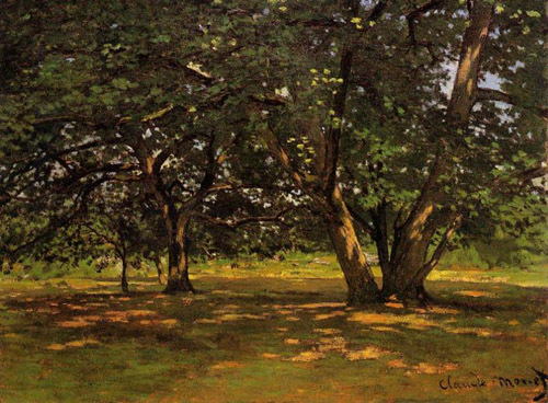 Fontainebleau Forest 1865 by Claude Monet Oil Painting reproduction