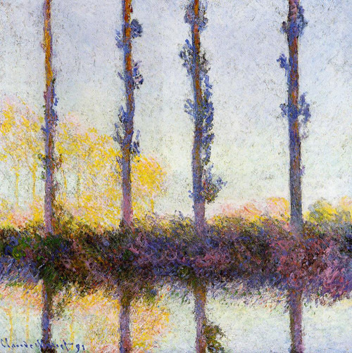 Four Trees 1891 by Claude Monet Oil Painting reproduction