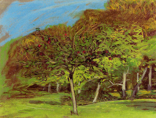 Fruit Trees by Claude Monet Oil Painting reproduction