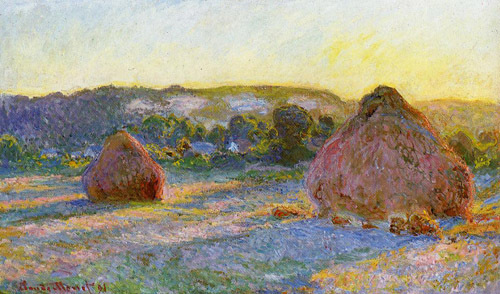 Grainstacks at the End of Summer Evening Effect 1890 by Claude Monet Oil Painting reproduction