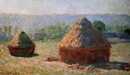 Grainstacks at the End of Summer Morning Effect 1890 by Claude Monet Oil Painting reproduction