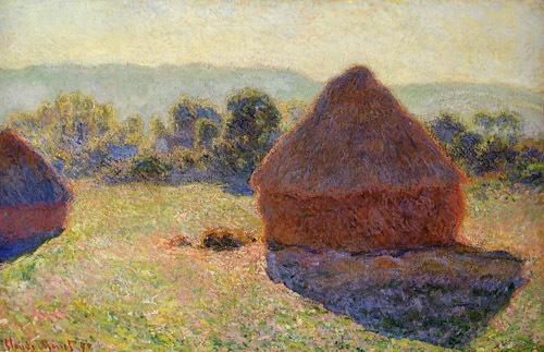 Grainstacks in the Sunlight Midday 1890-1891 by Claude Monet Oil Painting reproduction