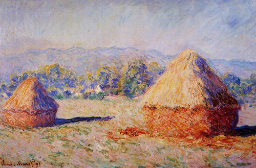 Grainstacks in the Sunlight Morning Effect 1890 by Claude Monet Oil Painting reproduction
