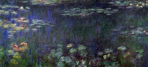 Green Reflection (left half) 1920-1926 by Claude Monet Oil Painting reproduction