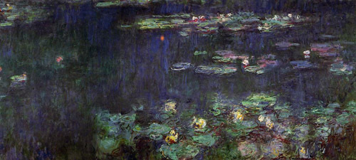 Green Reflection (right half) 1920-1926 by Claude Monet Oil Painting reproduction