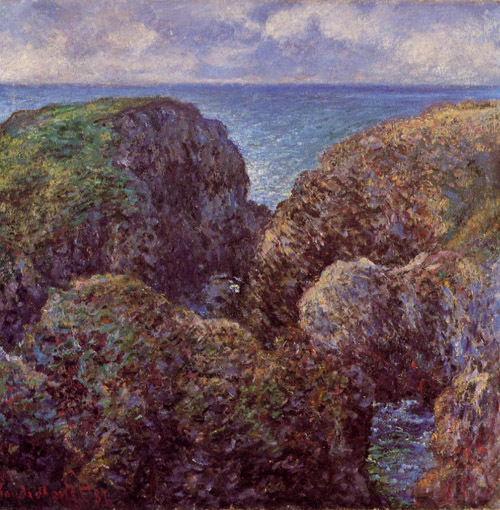 Group of Rocks at Port-Goulphar 1886 by Claude Monet Oil Painting reproduction