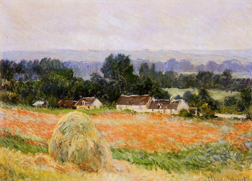Haystack at Giverny 1886 by Claude Monet Oil Painting reproduction