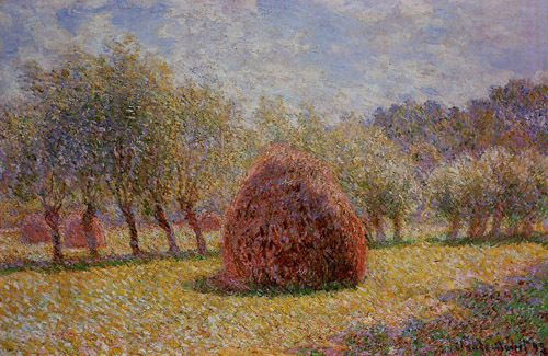 Haystacks at Giverny 1895  by Claude Monet Oil Painting reproduction