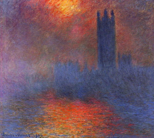 Houses of Parliament Effect of Sunlight in the Fog1 1900-1901 by Claude Monet Oil Painting reproduction