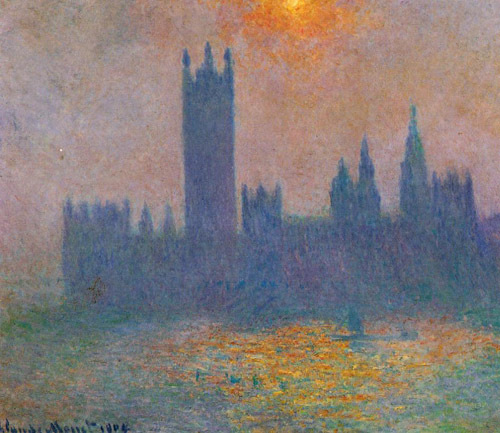 Houses of Parliament Effect of Sunlight in the fog2 1900-1901 by Claude Monet Oil Painting reproduction