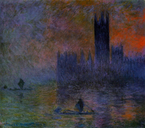 Houses of Parliament Fog Effedt 1899-1901 by Claude Monet Oil Painting reproduction