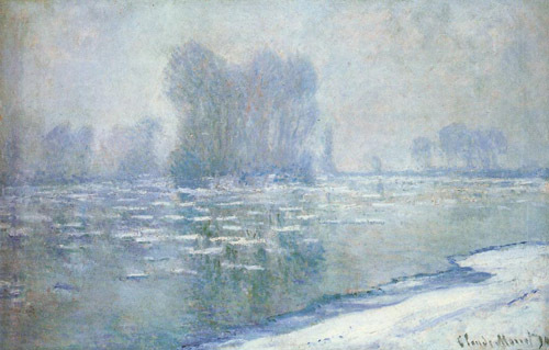 mIce Floes Misty Morning 1893 by Claude Monet Oil Painting reproduction