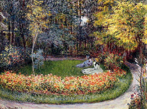 In the Garden 1875  by Claude Monet Oil Painting reproduction