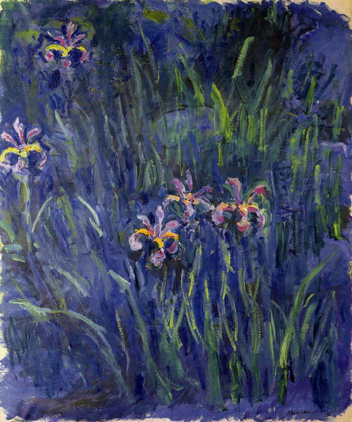 Irises2 1914-1917  by Claude Monet Oil Painting reproduction