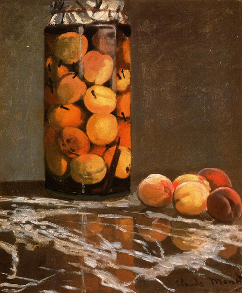 Jar of Peaches 1866  by Claude Monet Oil Painting reproduction