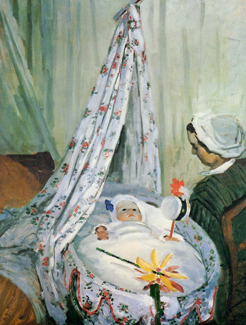 Jean Monet in His Cradle 1867  by Claude Monet Oil Painting reproduction
