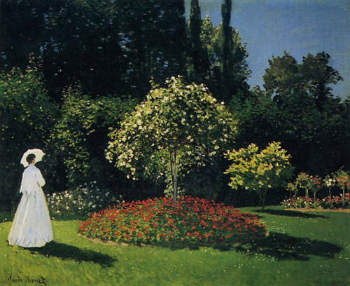 Jeanne-Marguerite Lecadre in the Garden 1866 by Claude Monet Oil Painting reproduction