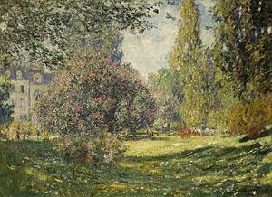 Landscape The Parc Monceau 1876  by Claude Monet Oil Painting reproduction