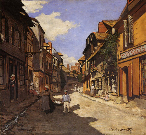 Le Rue de La Bavolle at Homfleur 1864  by Claude Monet Oil Painting reproduction