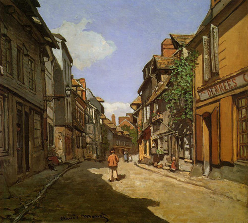 Le Rue de La Bavolle at Honfleur 1864  by Claude Monet Oil Painting reproduction