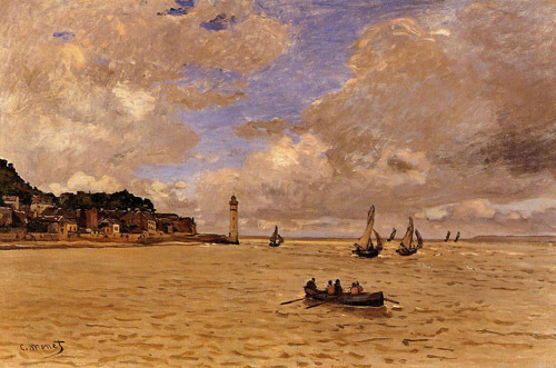 Lighthouse at the Hospice 1864  by Claude Monet Oil Painting reproduction