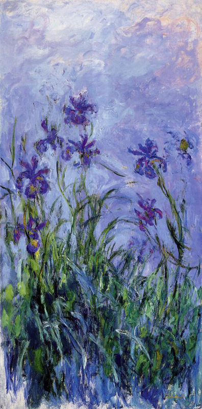  Lilac Irises 1914-1917  by Claude Monet Oil Painting reproduction