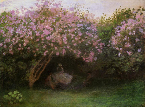 Lilacs Grey Weather 1872  by Claude Monet Oil Painting reproduction
