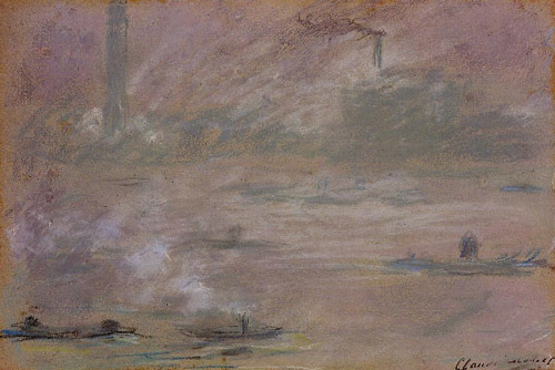 London Boats on the Thames 1901  by Claude Monet Oil Painting reproduction