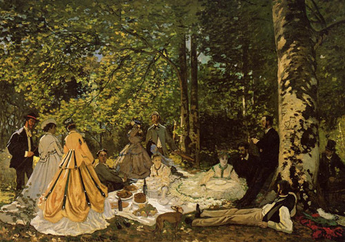 Luncheon on the Grass 1865 by Claude Monet Oil Painting reproduction