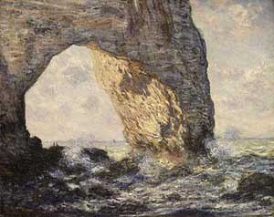 Manneporte Etretat  by Claude Monet Oil Painting reproduction