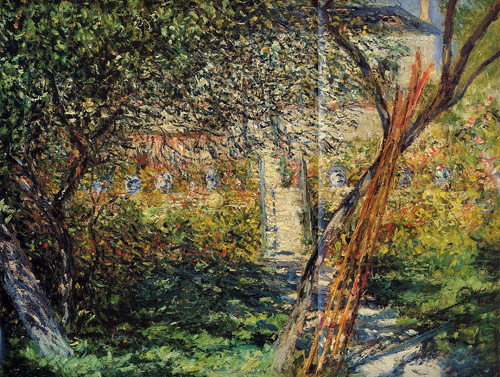 Monets Garden at Vetheuil1 1881 by Claude Monet Oil Painting reproduction
