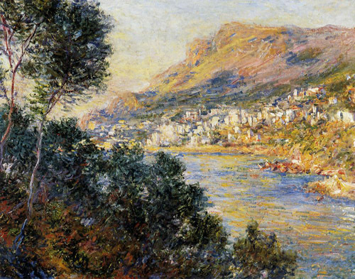 Monte Carlo Seen from Roquebrune 1884  by Claude Monet Oil Painting reproduction