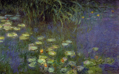 Morning (left detail) 1920-1926  by Claude Monet Oil Painting reproduction