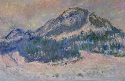 Mount Kolsaas Rose Reflection 1895  by Claude Monet Oil Painting reproduction