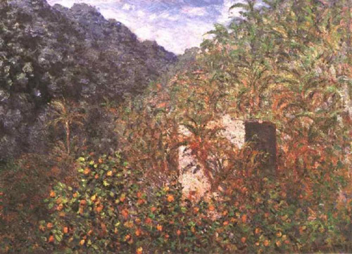 Olive Trees and Palm Trees in the Valley 1884  by Claude Monet Oil Painting reproduction