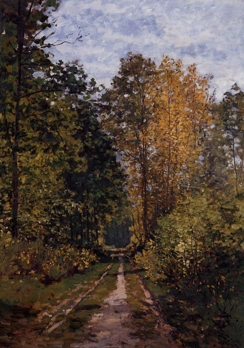 Path in the Forest 1865 by Claude Monet Oil Painting reproduction