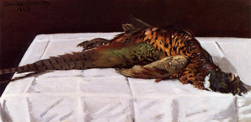 Pheasant 1869 by Claude Monet Oil Painting reproduction